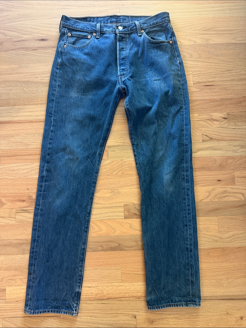 Levi’s 501 Original Fit Jeans – Tagged W36 L38 – Measures Approx. 33.5”  Waist